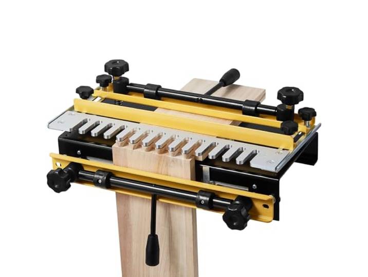 VEVOR Gabarit à Queue d'Aronde Largeur 310 mm Gabarit de Défonceuse à Queue d'Aronde Outil de Menuiserie pour Tenons et Mortaises\, Fabrication Meubles en Bois\, avec Fraise 12\,7 mm\, Alignement Précis