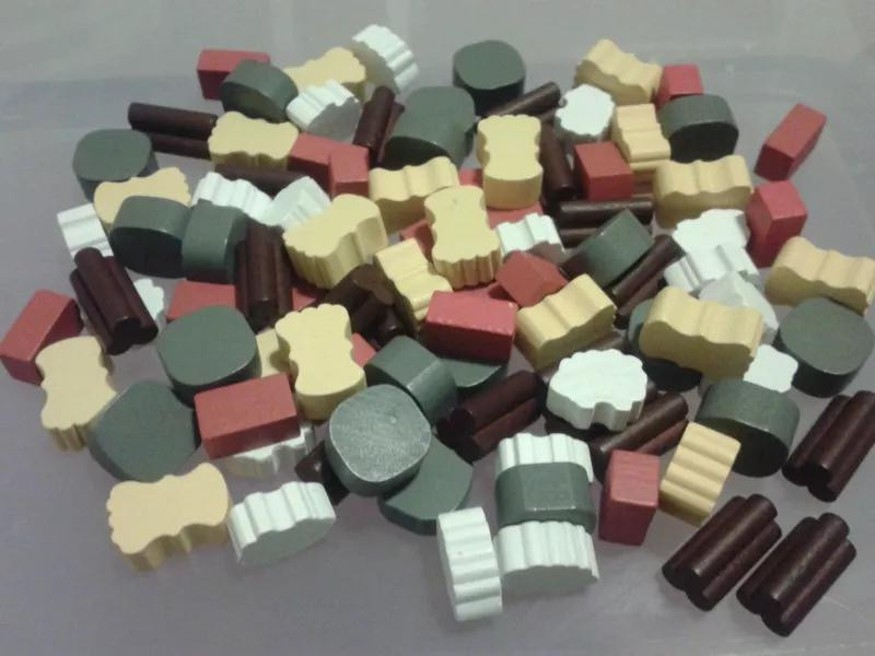Mayday Games Catan Yucatan Set van 95 houten tokens