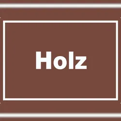 HB-Druck Holz Mülltrennung Aufkleber mit Text A4 (210x297mm)