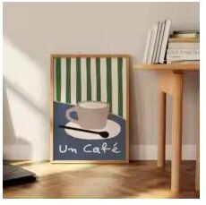 Uplift Picks Retro Coffee Wall Art Canvas Chic Cafe Poster Kitchen Decor 07 50x75 Cm unframed