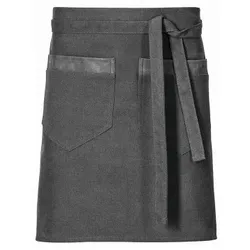 Exner 157 - Vorbinder Canvas, mit Taschen und Schlaufen, B80 x L45cm : graphit 100% Baumwolle 16oz.