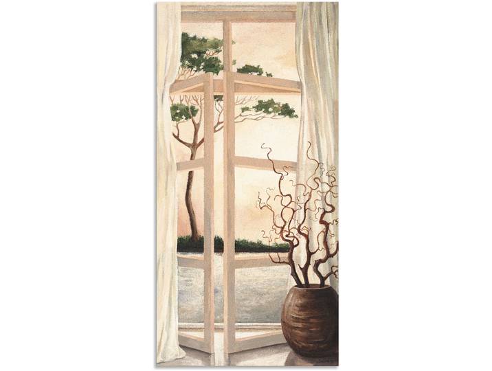 Wandbild ARTLAND Fensterbild Toskanischer Sonnenuntergang , beige (farbe bild(er): naturfarben), B:50cm H:100cm, Bilder, Wandbild, als Alubild, Leinwandbild, Poster in verschied. Grössen