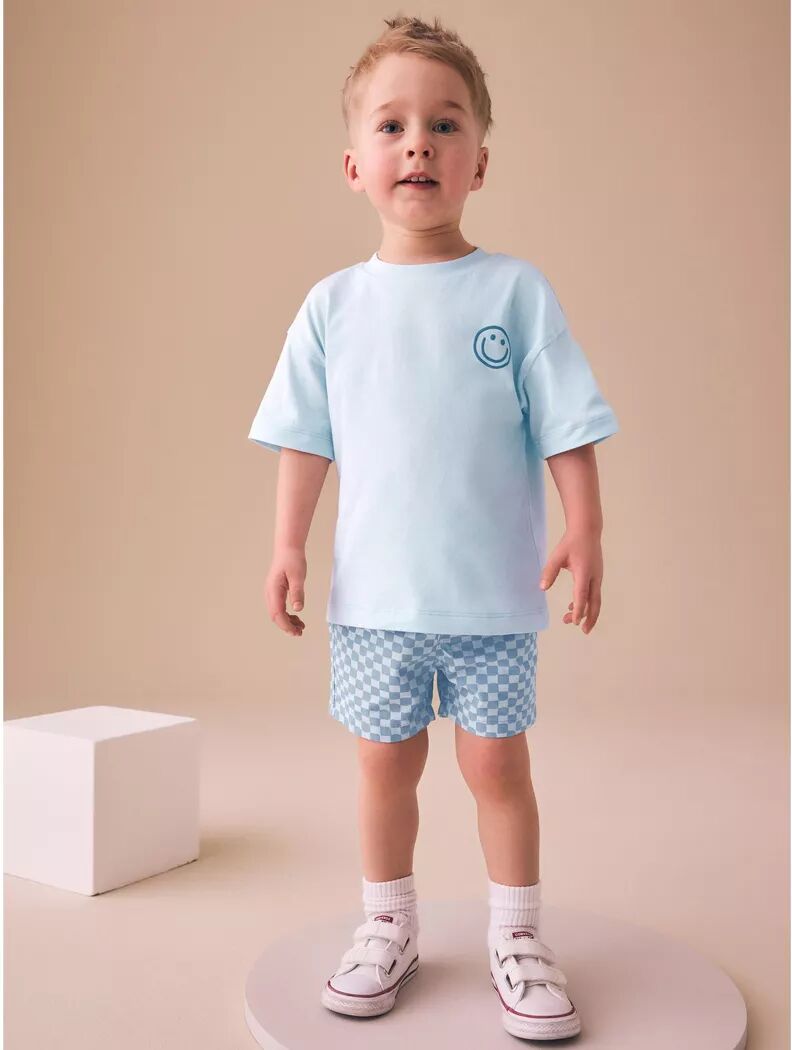 Next - Set: Top und Shorts, 5-6A, Blau