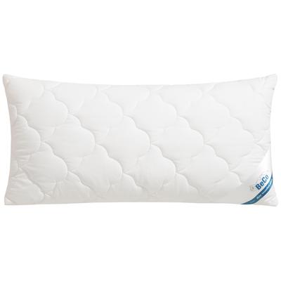 Kopfkissen BECO "EcoWell", beige (natur), B:40cm L:80cm, Obermaterial: 100% Baumwolle, Kopfkissen, Kissen in den Größen 40x80 cm und 80x80 cm erhältlich