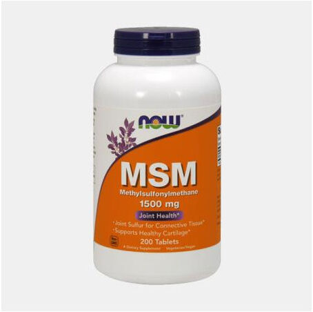 NOW MSM 1500mg 200 COMPRIMIDOS