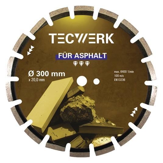 Tecwerk Diamanttrennscheibe ASPHALT Ø 400 mm Bohrung 25,4 mm Segmenthöhe 10 mm Segmentstärke 3,4 mm Segme... (2000865434)