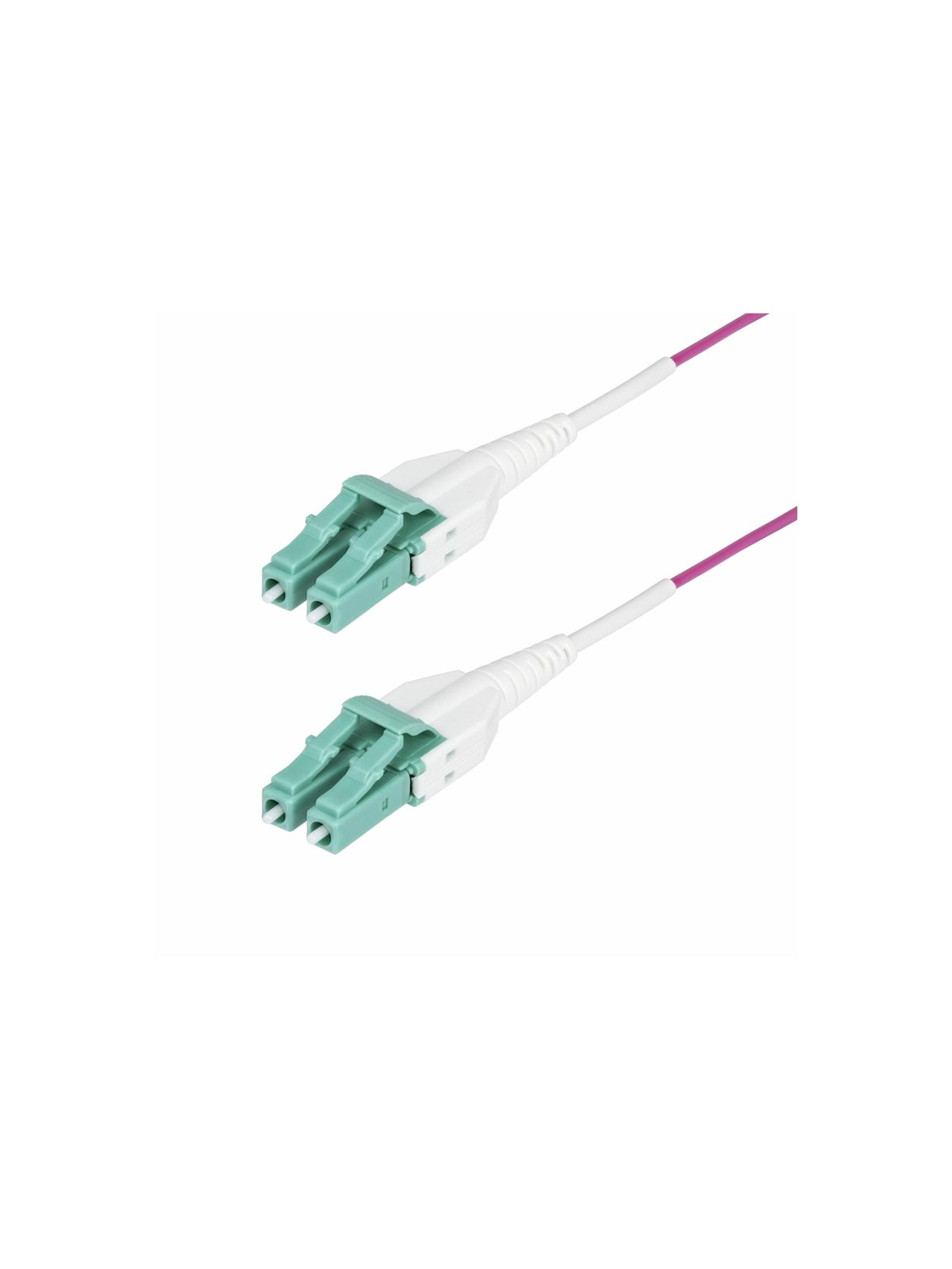 StarTech.com 50m (164ft) LC/LC (UPC) OM4 Multimode Fiber Optic Cable - patch cable - 50 m - erika violet - Lila - 50m