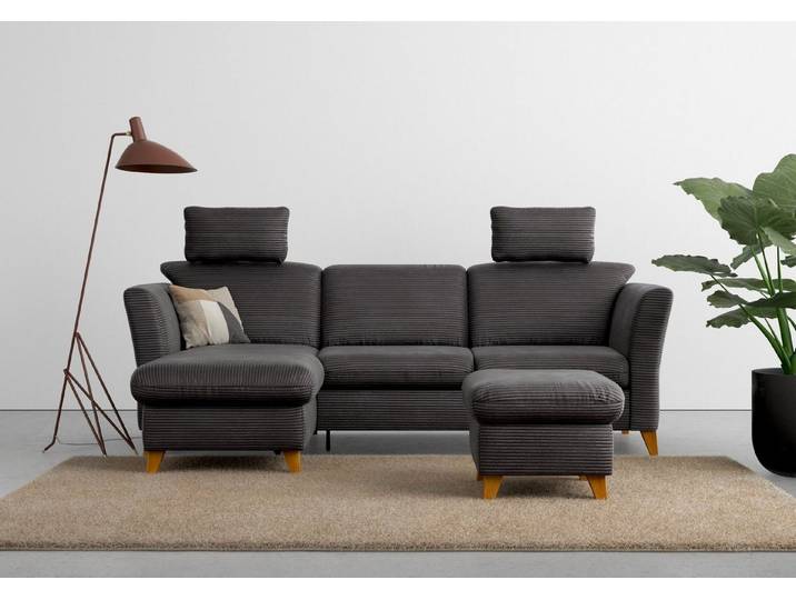 Home affaire Ecksofa Trelleborg L-Form, optional Schlaffunktion und Bettkasten, inkl. Federkern-Polsterung
