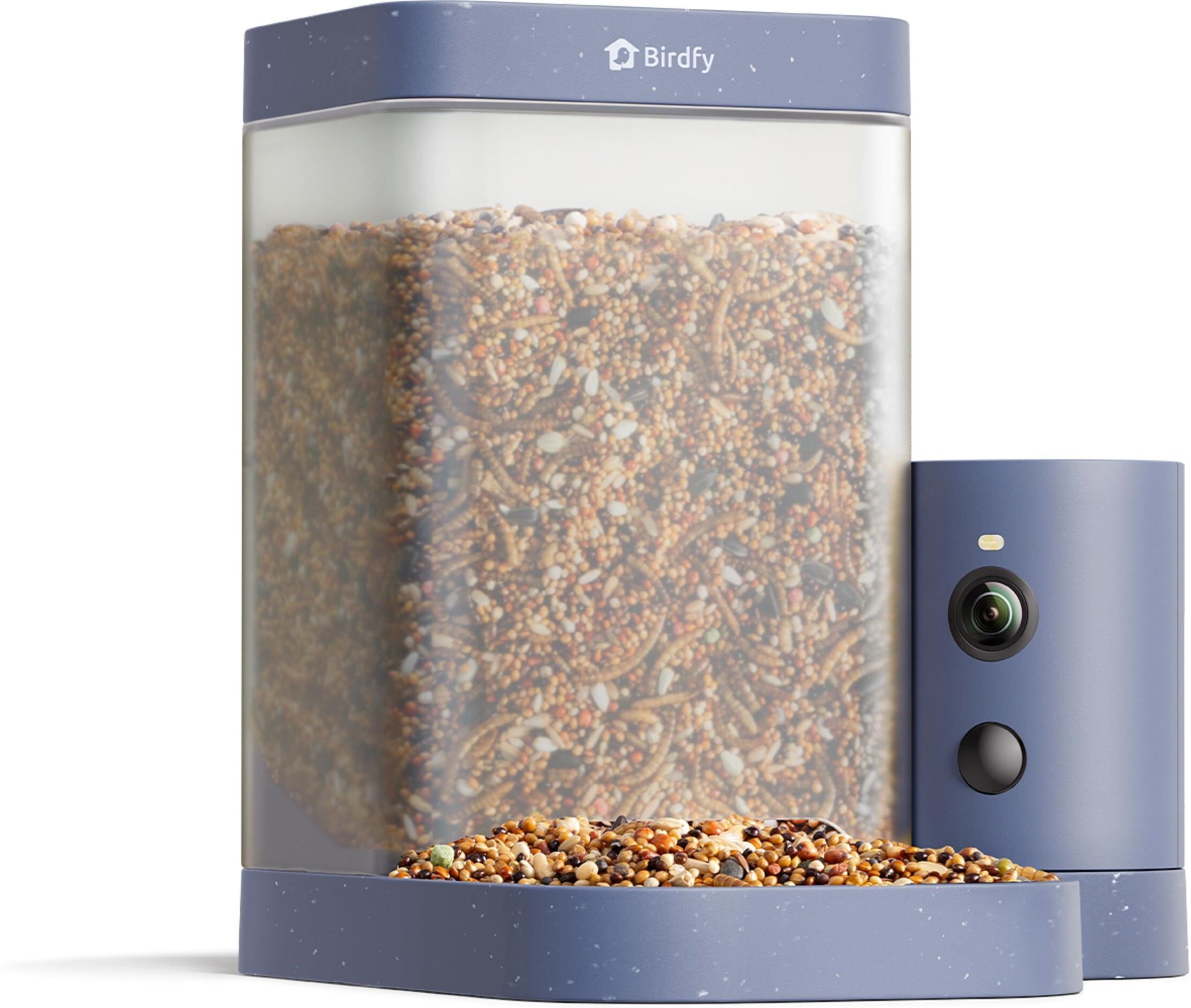 Vogelhaus "mit Kamera 60 fps 1080p", blau, B:15,7cm H:19,9cm T:17,7cm, Tierhäuser, Vogelhaus, Smartes Vogelhaus mit HD Kamera mit AI Erkennung blau B/H/T: 15,7cm x 19,9cm x 17,7cm