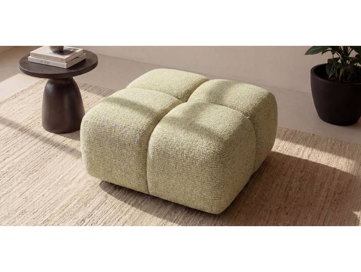 Kaiser Möbel Hocker für Wohnzimmer, Stoff Puente, Averro (Hocker), Design im Bubble-Stil,Perfekte Ergänzung zur Averro-Kollektion