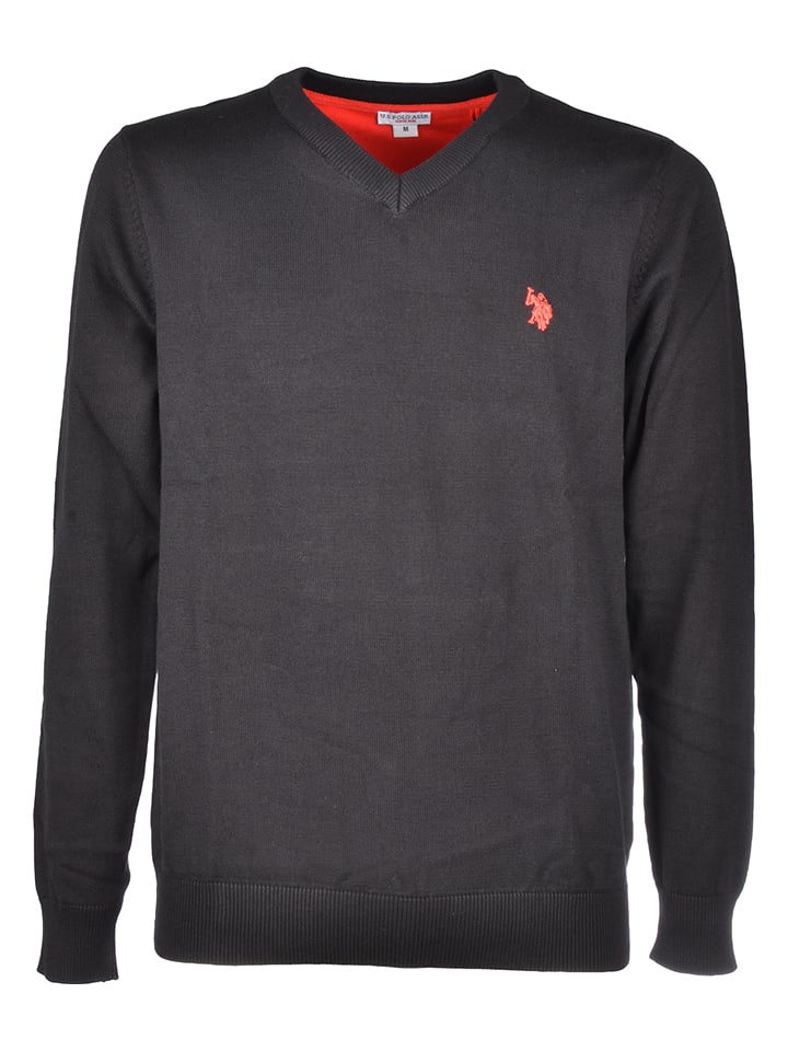 U.S. Polo Assn. Pullover in Schwarz - S
