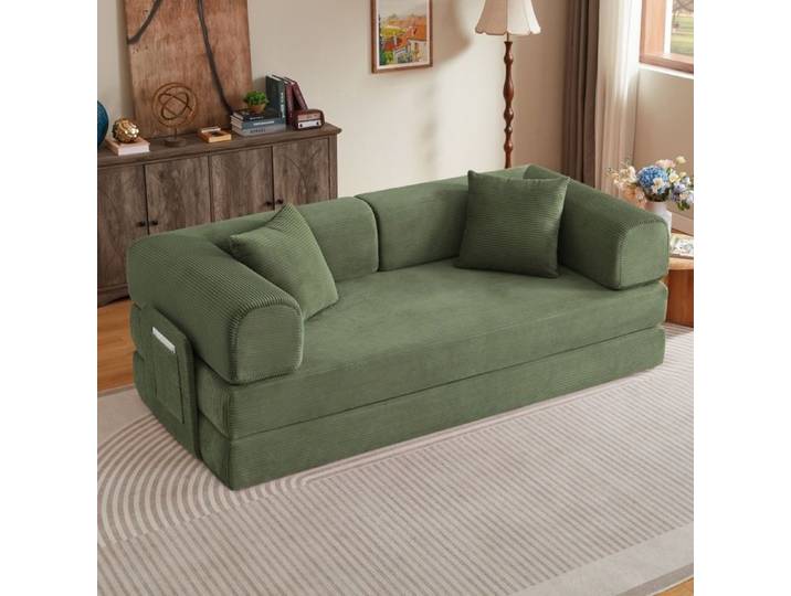Canapé-lit - CIPACHO - Tatami pliant - 2 places - 204x97x65 cm - Vert