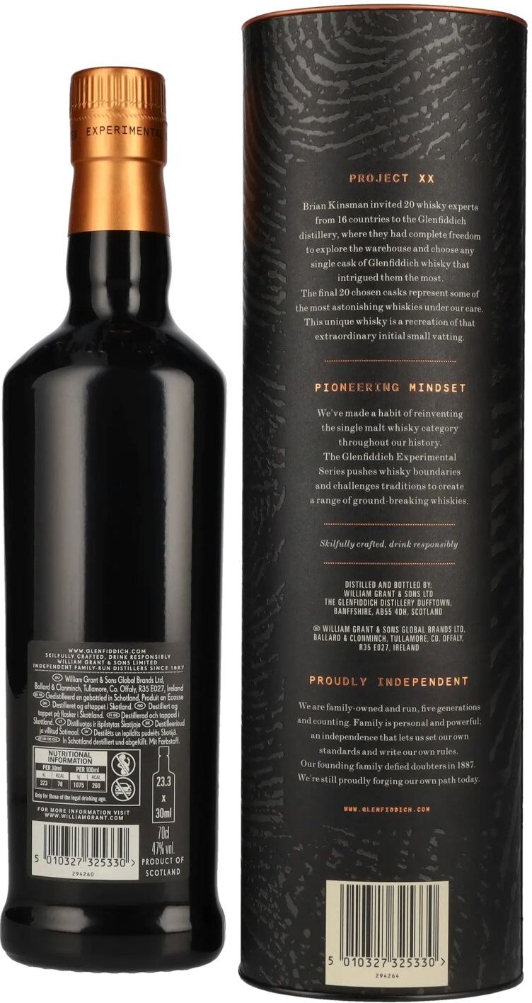 Glenfiddich PROJECT XX Experimental Series #02 Single Malt Scotch Whisky 47% Vol. 0,7l in Geschenkbox