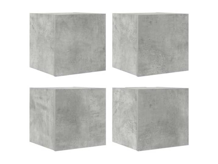 Makastle TV-Schrank Hängend 4 STK. Betongrau 30,5x30x30 cm
