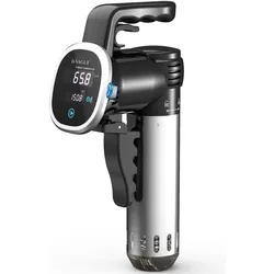 La Vague Sous Vide Stick Präzisionskocher, Dampfgarer + Reiskocher, Silber