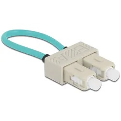 Delock LWL Loopback Adapter SC / OM3 Multimode beige