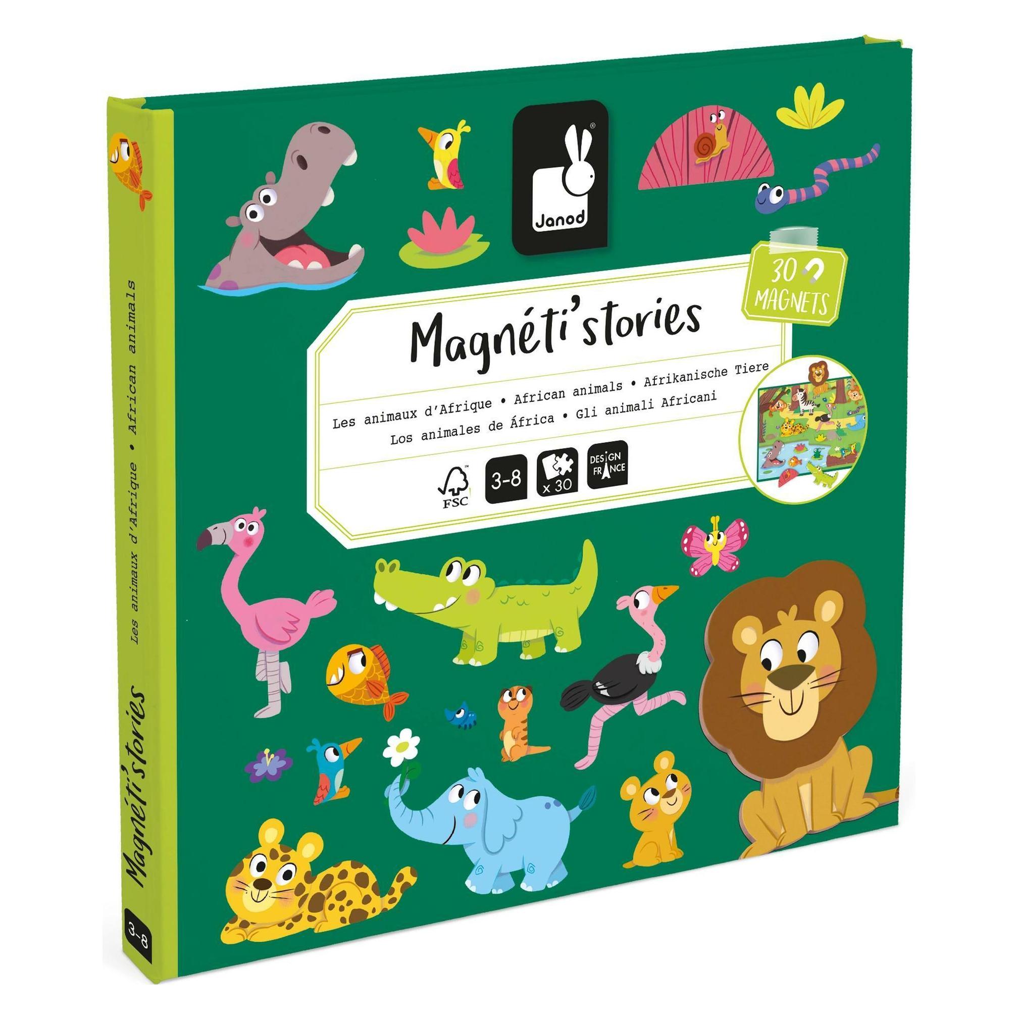 Janod Magnetistories Afrikanische Tiere (Deutsch, 3 - 8 Jahre) (190.05456)