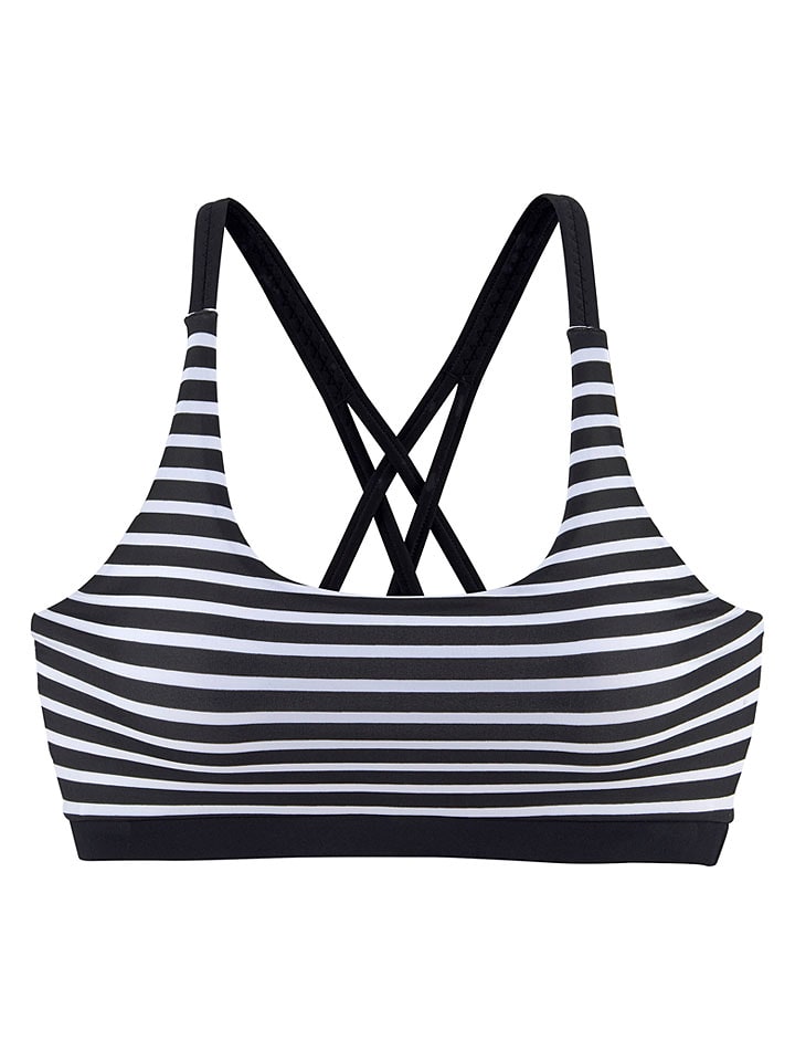 Venice Beach Bikini-Oberteil in Schwarz/ Weiß - 34