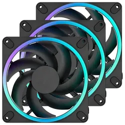Fractal Design Momentum 14 RGB Black 3er-Pack | Gehäuselüfter