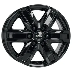 Rial Transporter Black Gloss 7x17 ET 57 6/130 Alufelge Schwarz