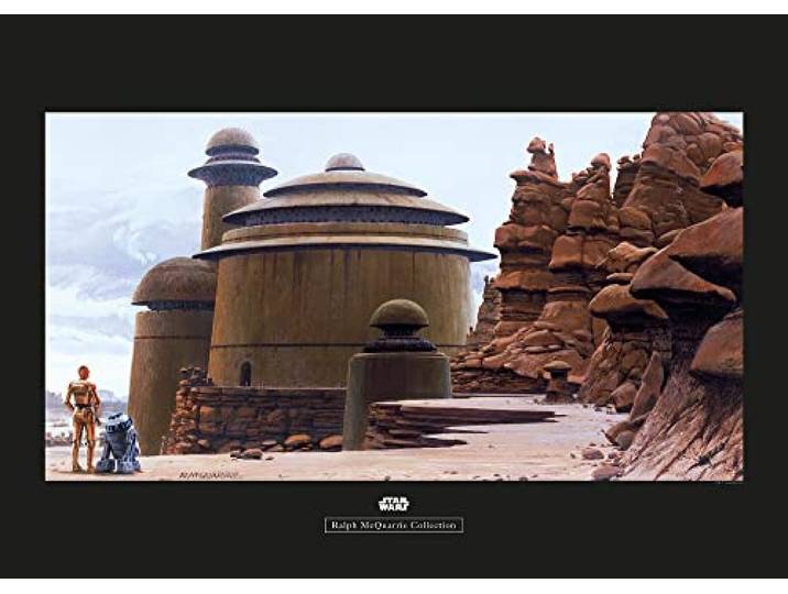 Komar Star Wars Classic RMQ Jabbas Palace - Größe: 70 x 50 cm, Wandbild, Poster, Kunstdruck (ohne Rahmen)
