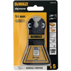 DEWALT BiM Sägeblatt 3-seitigen BiM Sägeblättern 54 mm, 5 Stück - DT20775-QZ