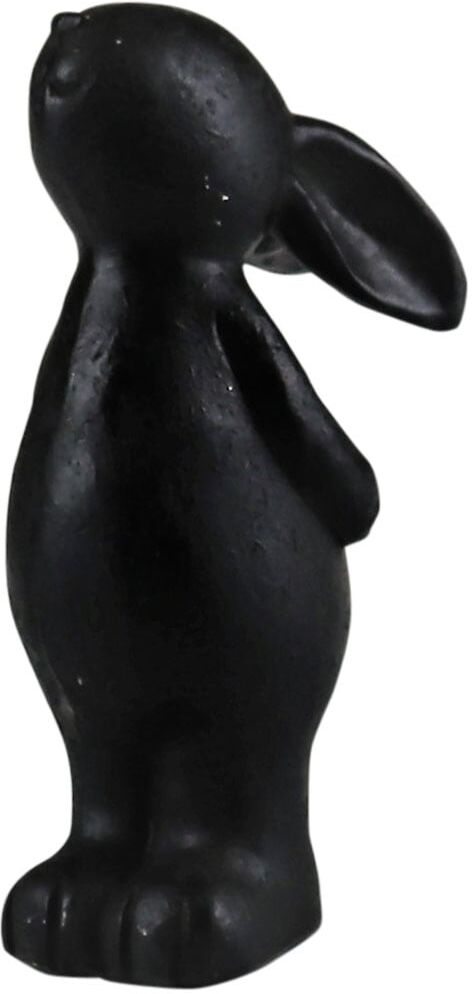 Dekofigur AM DESIGN "stehender Hase", schwarz, B:5,5cm H:14cm, Polyresin, Dekofiguren, Dekofigur, Osterdekoration aus Polyresin schwarz B/H/T: 5,5cm x 14cm