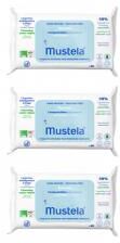 Mustela Lingettes Nettoyantes Biodégradables Sans Parfum Pack Économique - Lot 3 x 60 lingettes