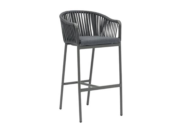 Premium Outdoor Barstuhl „Jacky“ Grau LLR Collection