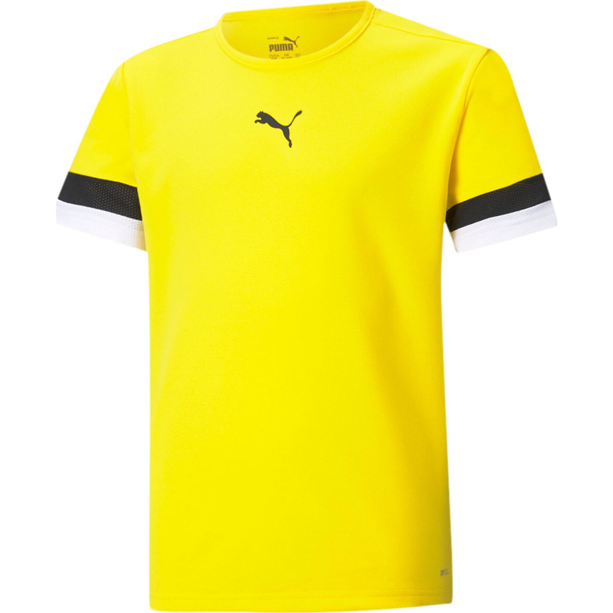 Puma Teamrise Jersey Jr cyber yellow-puma black-puma white (07) 116 704938-07-116