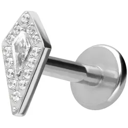 Titan Labret mit Innengewinde KRISTALLSCHILD