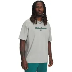 UNDER ARMOUR Herren Shirt UA M HWT WM SS, Größe L in Silber Silber