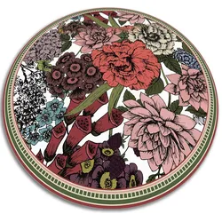 VINYL TEPPICH Ø90 cm Vielfältige Blumen