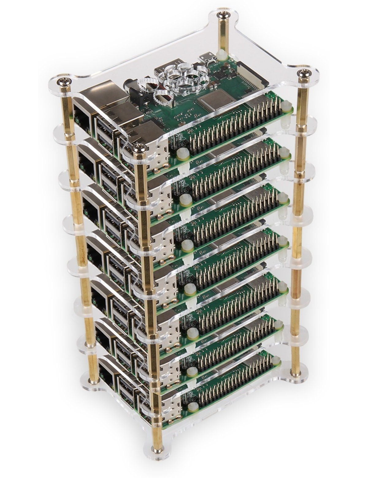 Joy-iT behuizing voor 7 Raspberry Pi 3B/3B+