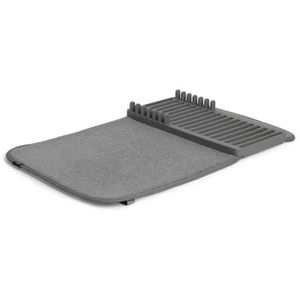 Umbra Abtropfmatte Udry Drying Mini, Microfaser, grau, 50x33cm