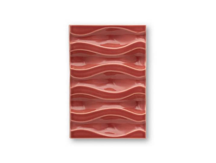 The Poster Club - Echo Relief 02 Wanddekoration, rose red