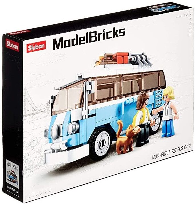 Model Bricks : Bus Hippy classique 227 pcs - Sluban
