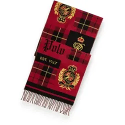 Polo Ralph Lauren für Herren. 449P20294001 Heritage Schal schwarz mehrfarbig (OSFA), Wolle, Klassisch