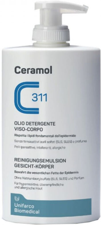 Unifarco Ceramol 311 Olio Detergente Viso Corpo 400 Ml
