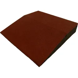 ErgoFloor - ErgoPlay Impact Gummifliesen / Fall-Matte Rampe 500x500x90 mm Rot