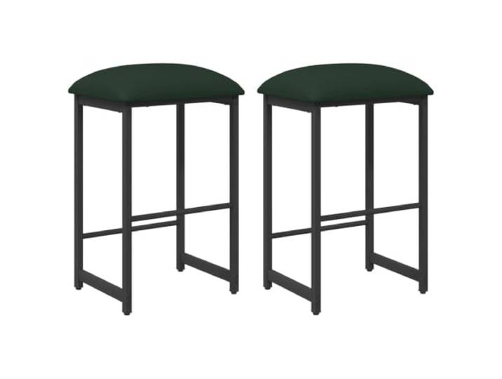 Kaorsrow Barhocker 2er Set Dunkelgrün 40x32x64 cm Küchenhocker Gepolsterte Tresenhocker mit Fußablage für Küche, Wohnzimmer und Hausbar, flexibel justierbar bei unebenem Untergrund.