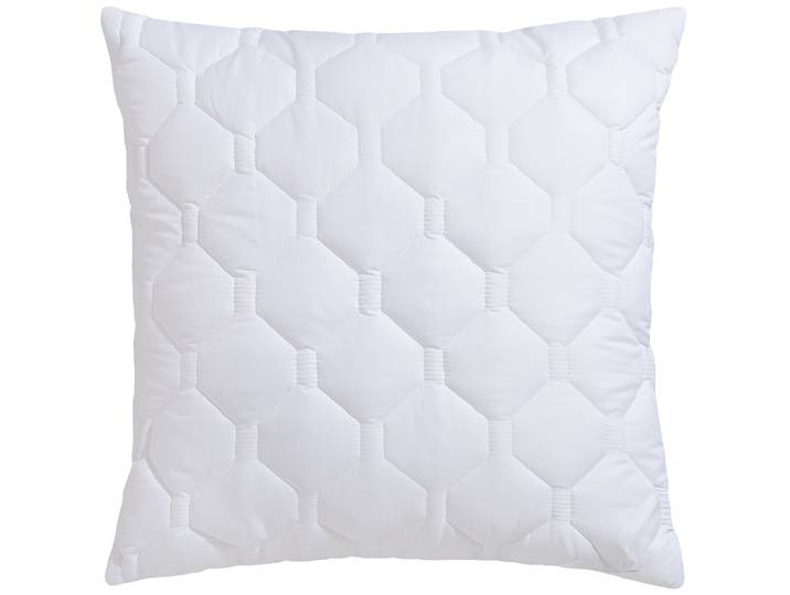 Microfaserkissen GOODPRODUCT Rike Kopfkissen 40x80 cm, 80x80 cm , weiss (weiß), B:80cm L:80cm, Bezug: 100% Polyester. Füllung: 100% Polyester, Kopfkissen, Microfaserkissen, Kissen mit sehr guter Atmungsaktivität und kochfest bis 95C