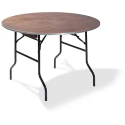 Feros Bankettisch/Klapptisch holz rund Ø  152 cm, 20152