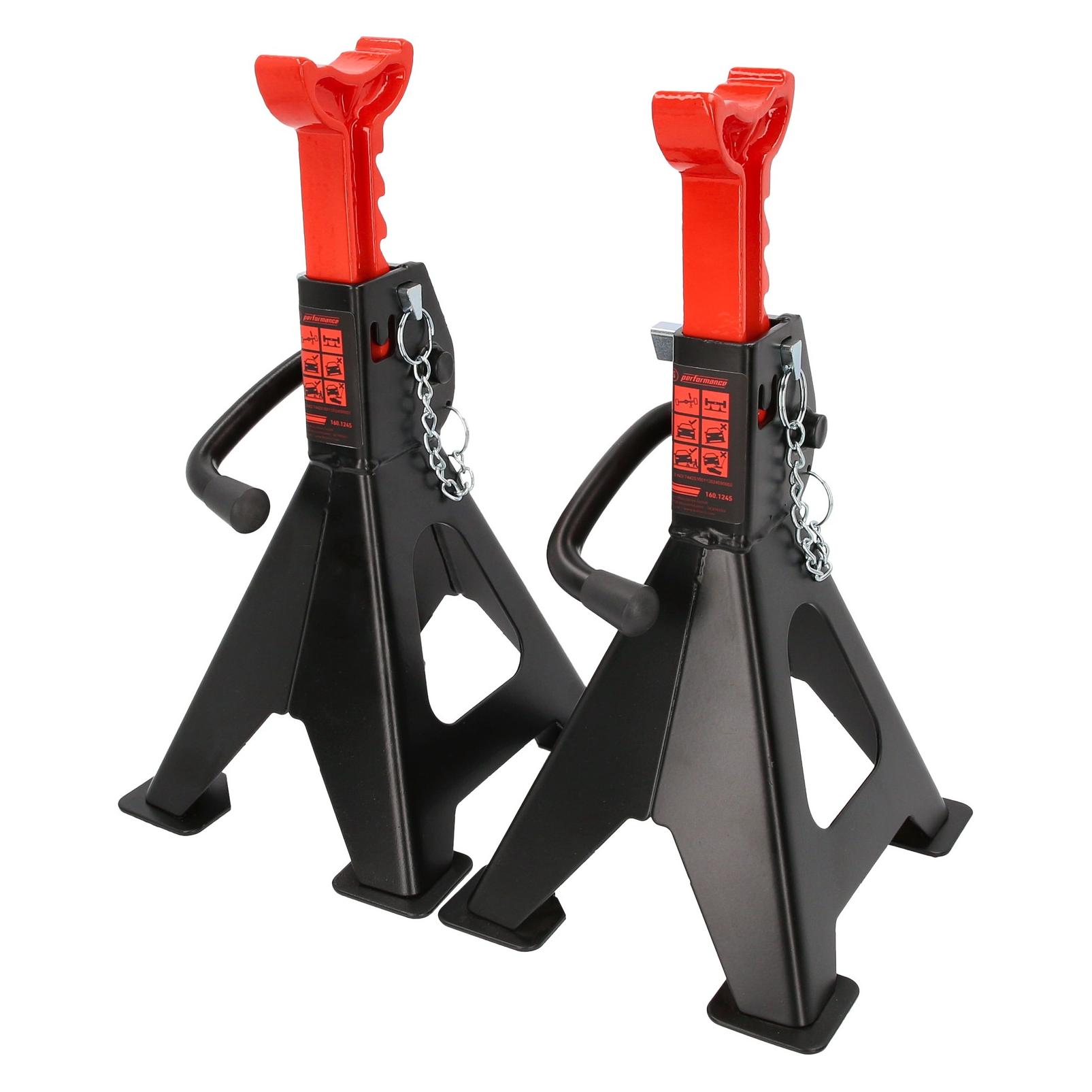 KS Tools performance Stahl-Unterstellbock mit Schnellverstellung, 2000 kg, paarweise (2000 kg) (160.1245)