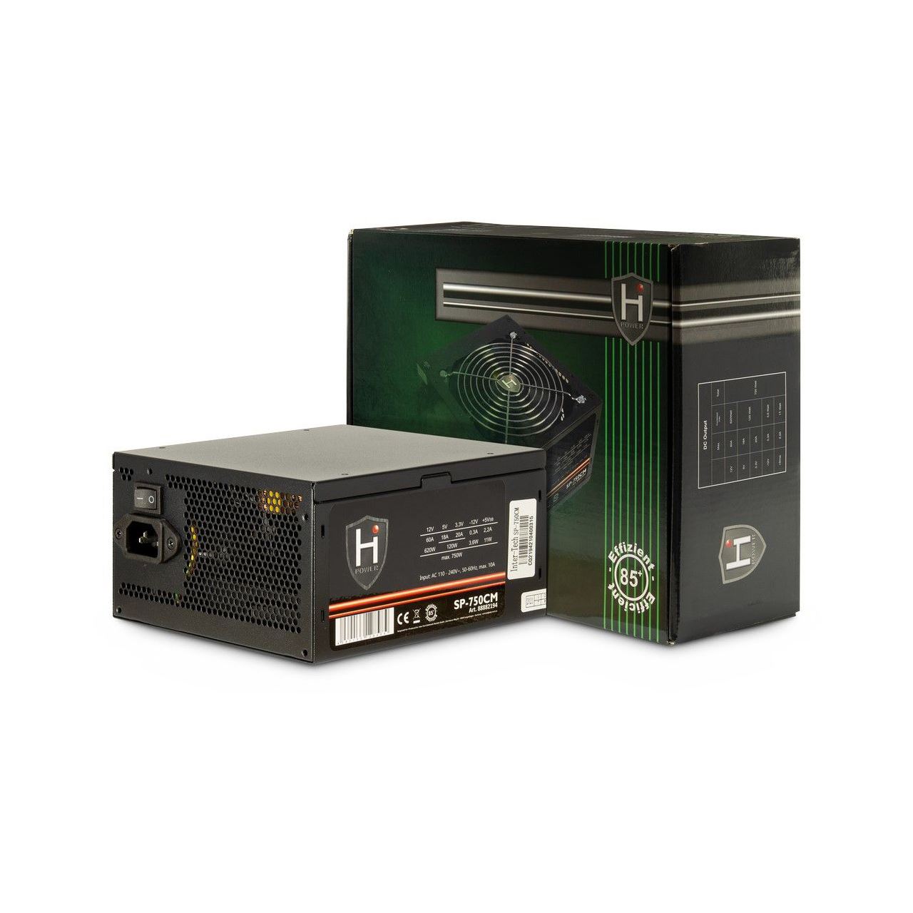 750 Watt Inter-Tech HiPower SP-750CM Teilmodular