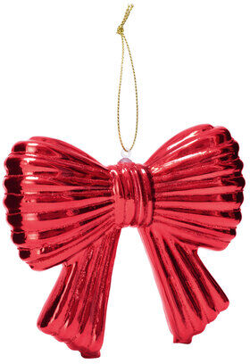 Weihnachtskugel "Schleife", rot, 13 cm