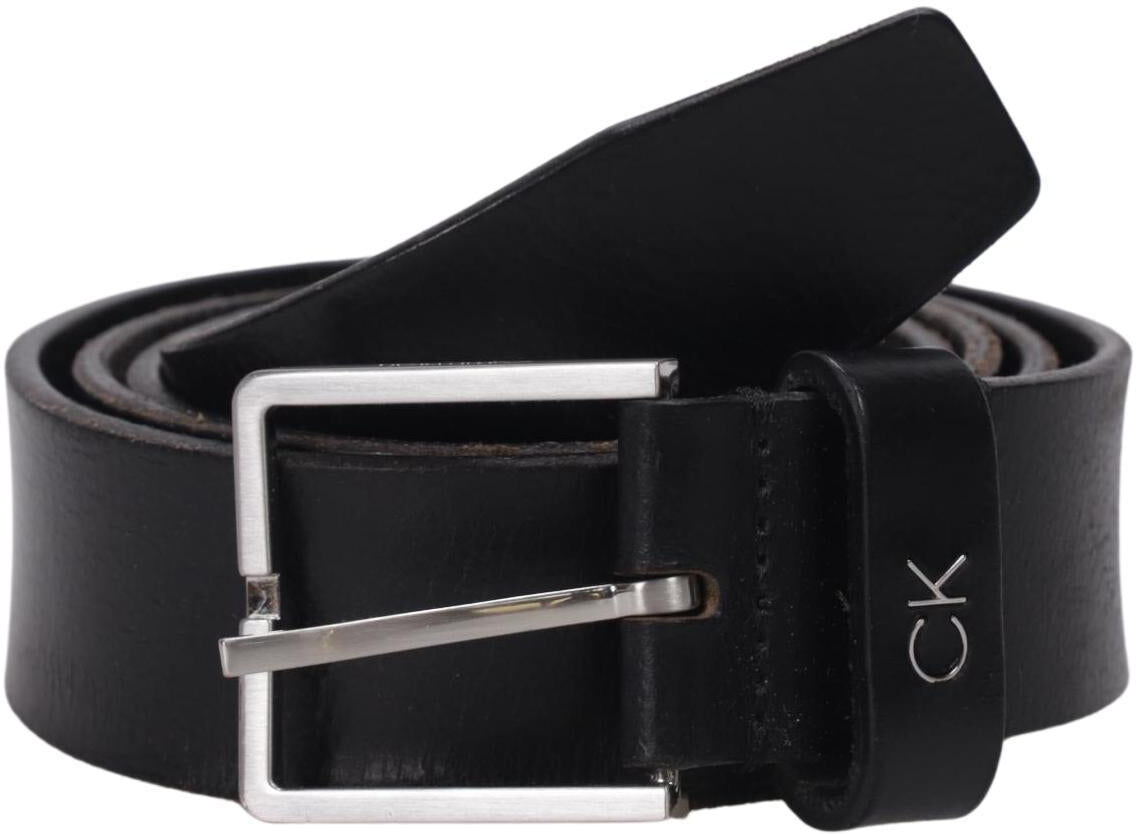 Calvin Klein Herren Gürtel, Schwarz, Gr. 100, Leder - Second Hand
