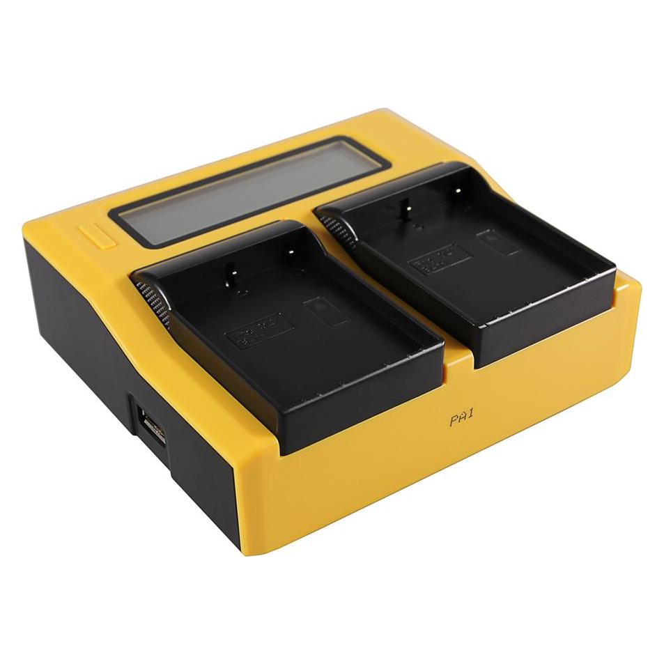 Patona Dual LCD USB Ladegerät f. Olympus BLH-1 OM-D EM-1 Mark 2 EM-1 Mark II (Kamera Akku Ladegerät) (34683453)
