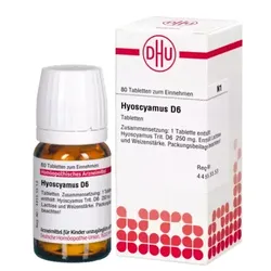 HYOSCYAMUS D 6 Tabletten 80 St Tabletten