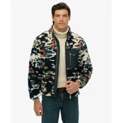 Superdry für Herren. M2014287A Mehrfarbig bedruckte Jacke (XL), Lässig, Recyceltes Polyester, Nachhaltig